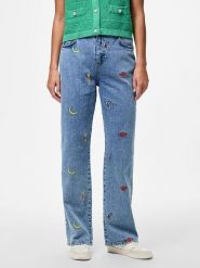 Pieces Dżinsy "Jidi" - Regular fit - w kolorze błękitnym rozmiar: W30. Niebieskie jeansy Pieces, z aplikacjami, z bawełny. Za 166.88 zł.