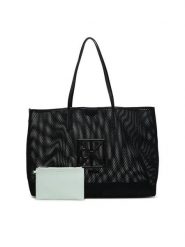 Calvin Klein Torebka Emblem Mesh Xl Tote LV04F3422G Czarny. Czarne shopper bag Calvin Klein, bez wzorów, z materiału, bez dodatków. Za 569.99 zł.