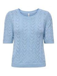 ONLY Sweter w kolorze błękitnym rozmiar: L. Niebieskie swetry ONLY, l, bez wzorów, bez ramiączek. Za 70.41 zł.