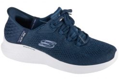 Buty sportowe Sneakersy damskie, Slip-Ins: Skech-Lite Pro - Natural Beauty. Niebieskie buty treningowe Skechers, bez wzorów, z materiału, przed kostkę, bez zapięcia, trekkingowe. Za 299.99 zł.