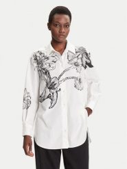 Desigual Koszula Byn Lacroix 25WWCW07 Biały Loose Fit. Białe koszule Desigual, l, bez wzorów, z bawełny, bez kołnierzyka, bez ramiączek. Za 369.99 zł.