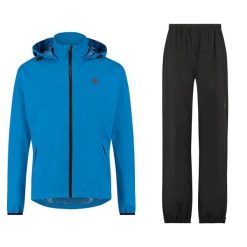 GO Rain Suit Essential Blue. Niebieskie kombinezony AGU, l, bez wzorów, z materiału, biznesowe, bez kołnierzyka, bez ramiączek, krótkie. Za 473.75 zł.