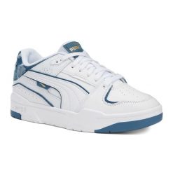 Buty PUMA Slipstream Bball Denim. Białe buty sportowe lifestyle Puma, bez wzorów, z denimu, sportowe, bez zapięcia. Za 249.99 zł.
