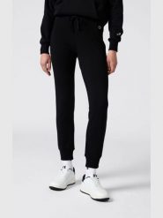 Champion Spodnie dresowe w kolorze czarnym rozmiar: XL. Czarne spodnie dresowe Champion, bez wzorów, z bawełny. Za 91.34 zł.