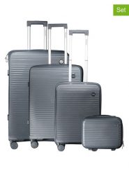 Geographical Norway 4-częściowy zestaw "Solvable" w kolorze antracytowym rozmiar: onesize. Czarne walizki Geographical Norway. Za 448.99 zł.