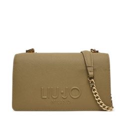 Torebka Liu Jo. Brązowe kopertówki Liu Jo, bez wzorów, wizytowe, bez dodatków. Za 599.99 zł.