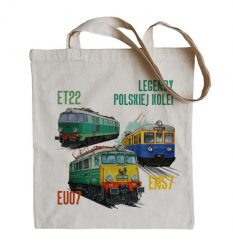 Torba dla fana pociągów. Torby podróżne nikiniki, bez wzorów, z bawełny, na ramię. W wyprzedaży za 24.65 zł.