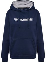 Bluza damska z kapturem Hummel Mover. Niebieskie bluzy Hummel, l, bez wzorów, z bawełny, z kapturem, trekkingowe. Za 176.50 zł.
