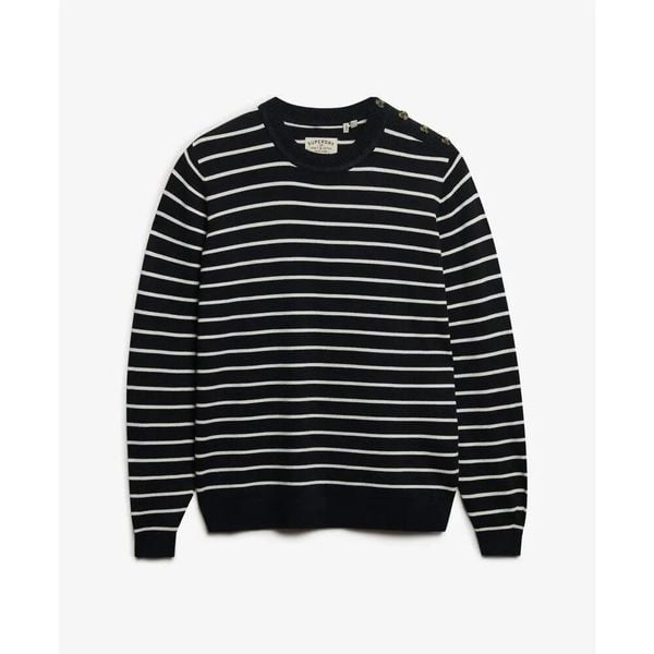 Bluza damska Superdry Essential Jumper. Niebieskie bluzy Superdry, s, bez wzorów, eleganckie, bez ramiączek, bez kaptura. Za 332.25 zł.