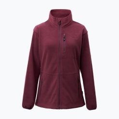 Bluza trekkingowa damska Pinewood Finnveden Fleece. Czerwone bluzy PINEWOOD, bez wzorów, sportowe, bez ramiączek, bez kaptura. Za 229.99 zł.
