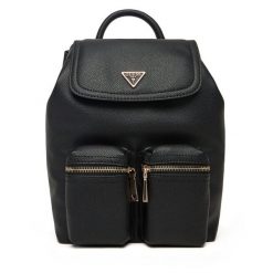 Plecak Guess. Czarne plecaki Guess, z aplikacjami, bez dodatków. Za 439.99 zł.