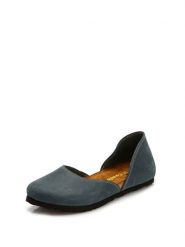 Comfortfusse Skórzane baleriny w kolorze granatowym rozmiar: 38. Niebieskie baleriny Comfortfüße, bez wzorów, z okrągłym noskiem, bez obcasa, bez zapięcia. Za 260.99 zł.