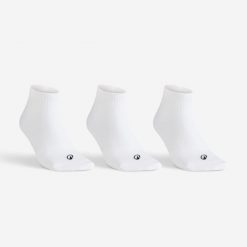 Skarpety sportowe tenis Artengo RS100 Mid 3 pary. Białe skarpetki ARTENGO, bez wzorów, z bawełny. Za 19.99 zł.