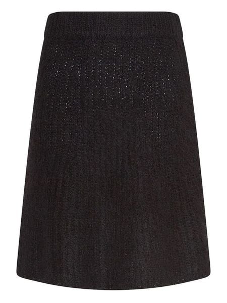 MOSS COPENHAGEN Spódnica dzianinowa "Annalisa" w kolorze czarnym rozmiar: L/XL. Czarne spódnice Moss Copenhagen, na co dzień, l, bez wzorów, z dzianiny, midi, proste. Za 118.84 zł.