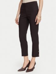 Rinascimento Spodnie capri CFC0130137003 Brązowy ciemny Slim Fit. Brązowe spodnie materiałowe Rinascimento, bez wzorów, z materiału. Za 469.99 zł.