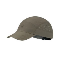 Czapka do biegania Buff Speed Cap. Zielone czapki z daszkiem Buff, bez wzorów, z nylonu. Za 128.69 zł.