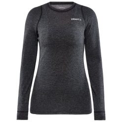 Damska koszulka termoaktywna z długim rękawem Craft. Czarne t-shirty sportowe Craft, l, bez wzorów, z materiału, bez ramiączek, narciarskie. Za 475.95 zł.