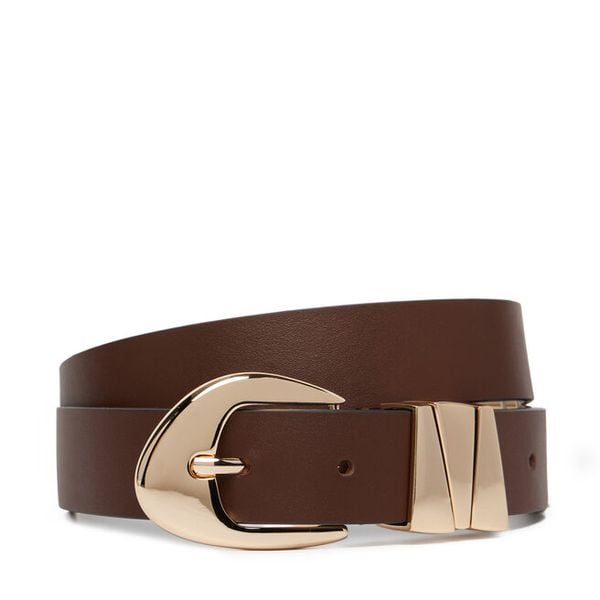 Pasek Guess. Brązowe paski Guess, z aplikacjami. Za 324.99 zł.