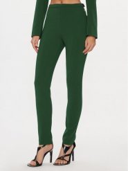 Patrizia Pepe Spodnie materiałowe P0599/A6F5-G570 Zielony Slim Fit. Zielone spodnie materiałowe Patrizia Pepe, bez wzorów, z materiału. Za 399.99 zł.