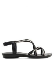 Clara Barson Sandały WS990-28 Czarny. Czarne sandały Clara Barson, bez wzorów, z syntetyku, bez obcasa, na płaskiej podeszwie, bez zapięcia. Za 79.99 zł.