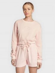BLUZA DAMSKA ELLESSE SPORTOWA KRÓTKA WIĄZANA LUSSO CROP KOLOR RÓŻOWY. Czerwone bluzy bez kaptura Ellesse, l, bez wzorów, z bawełny, bez kaptura, do biegania. Za 115.99 zł.