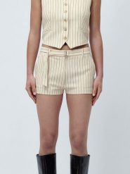 LeGer Szorty "Elaine" w kolorze beżowym rozmiar: 38. Brązowe szorty LeGer, bez wzorów, z tkaniny. Za 152.99 zł.