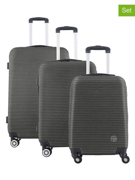 Geographical Norway 3-częściowy zestaw "Solomun" w kolorze antracytowym rozmiar: onesize. Czarne walizki Geographical Norway. Za 347.99 zł.