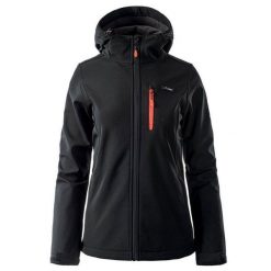 Kurtka damska Softshell Elbrus Iver Wo's - czarno-pomarańczowa, Rozmiar L. Brązowe kurtki ELBRUS, l, bez wzorów, z dzianiny, bez kaptura, wspinaczkowe. W wyprzedaży za 174.99 zł.