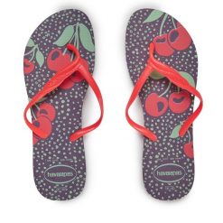 Japonki Havaianas. Fioletowe japonki Havaianas, bez wzorów. Za 59.99 zł.