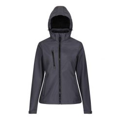 Kurtka Damska Venturer 3 Layer Hooded Soft Shell Jacket. Czarne kurtki przejściowe sportowe Regatta, m, bez wzorów, z materiału, z kapturem, trekkingowe. Za 212.99 zł.