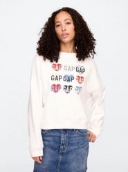GAP Bluza w kolorze białym rozmiar: XS. Białe bluzy GAP, xs, bez wzorów, bez kaptura. Za 96.60 zł.