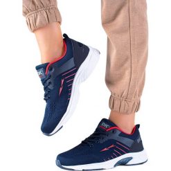 DK Granatowe Buty Sportowe niebieskie. Niebieskie buty treningowe DK, bez wzorów, bez zapięcia. Za 160.82 zł.