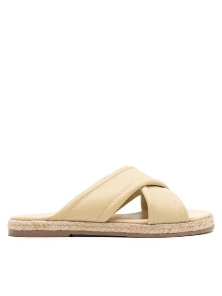 Lasocki Espadryle CARPI EST-DOBRAWA-05 Żółty. Żółte espadryle Lasocki, bez wzorów, ze skóry, bez obcasa. Za 179.99 zł.