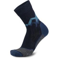 Skarpety trekkingowe damskie Meindl MT3.5 Lady z wełną merino. Niebieskie skarpetki sportowe MEINDL, bez wzorów, z wełny, outdoorowe. Za 95.90 zł.