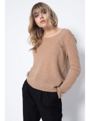 Perfect Cashmere Kaszmirowy sweter "Lindsay" w kolorze beżowym rozmiar: M. Brązowe swetry Perfect Cashmere, m, bez wzorów, z kaszmiru, bez ramiączek. Za 335.82 zł.