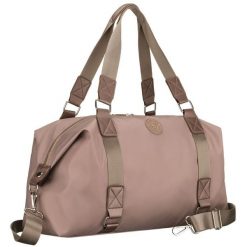 Brązowa torba treningowa z poliestru, jednokomorowa i zamykana suwakiem - Peterson. Brązowe torby sportowe Peterson, bez wzorów. Za 99.99 zł.