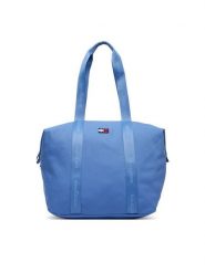 Tommy Jeans Torebka Tjw Ess Daily Tote AW0AW19039 Niebieski. Niebieskie torebki klasyczne Tommy Jeans, bez wzorów, z jeansu, bez dodatków. Za 329.99 zł.