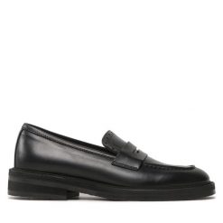 Półbuty Pollini. Czarne półbuty wsuwane Pollini, bez wzorów, bez obcasa, na płaskiej podeszwie. Za 1,499.00 zł.