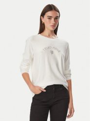 Liu Jo Sport Sweter TF6037 MS049 Kremowy Regular Fit. Białe swetry Liu Jo Sport, xs, bez wzorów, sportowe, bez ramiączek. Za 649.99 zł.