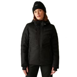 Wodoodporna Kurtka Narciarska Damska/damska Gliding. Czarne kurtki narciarskie Dare 2b, xl, bez wzorów, z materiału, z kapturem, narciarskie. Za 994.99 zł.