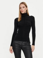 Morgan Golf 132-MENTOS.M Czarny Slim Fit. Czarne swetry Morgan, m, bez wzorów, z wiskozy, bez ramiączek. Za 139.99 zł.