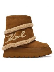 KARL LAGERFELD Śniegowce Skylar KL48652 Brązowy. Brązowe śniegowce KARL LAGERFELD, bez wzorów, ze skóry, bez zapięcia. Za 1,189.00 zł.