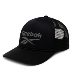 Czapka z daszkiem Reebok. Czarne czapki z daszkiem Reebok, bez wzorów. Za 79.99 zł.