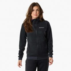 Bluza treningowa damska Swedemount Training Logo Zip Hood II szybkoschnąca. Brązowe bluzy SWEDEMOUNT, bez wzorów, sportowe, bez ramiączek, bez kaptura. Za 249.99 zł.