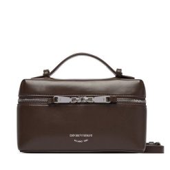 Torebka Emporio Armani. Brązowe torebki klasyczne Emporio Armani, bez wzorów, klasyczne, bez dodatków. Za 1,404.00 zł.