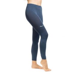 Leginsy trekkingowe damskie Zebru Responsive Tight Women. Niebieskie bielizna termoaktywna damska Salewa, bez wzorów, z wełny, bez ramiączek, trekkingowe. Za 386.99 zł.