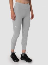Salewa Legginsy funkcyjne "Pedroc Dry" w kolorze szarym rozmiar: XS/S. Szare legginsy Salewa, bez wzorów, sportowe. Za 394.95 zł.