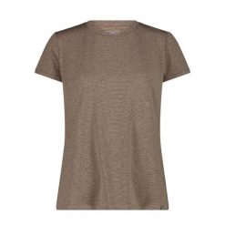 Koszulka damska turystyczna CMP 34N6796. Brązowe t-shirty sportowe CMP, xl, bez wzorów, bez ramiączek. Za 176.50 zł.