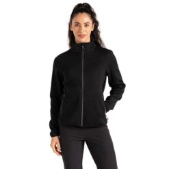 Bluza turystyczna damska Regatta Descend. Czarne bluzy bez kaptura Regatta, bez wzorów, z polaru, bez kaptura, trekkingowe. Za 183.70 zł.
