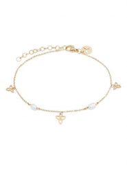 Tamaris Bransoletka z elementami ozdobnymi rozmiar: onesize. Białe bransoletki Tamaris, z perłą, ze stali. Za 130.99 zł.
